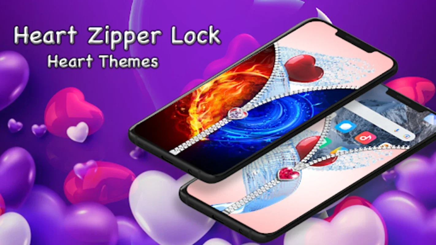 Heart Zip Lock for Android - Secure with a Heart-Shaped Lock