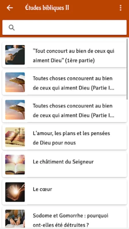 Études Bibliques Approfondies for Android - No Downloading Required