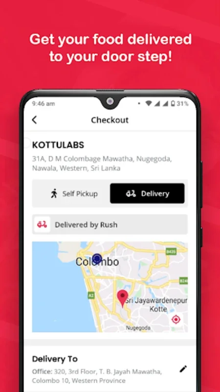 Rush by appiGo for Android - Quick Local Food Delivery