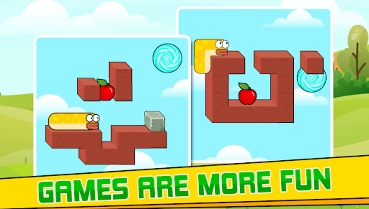 worm apple for Android - An Educational Puzzle Game