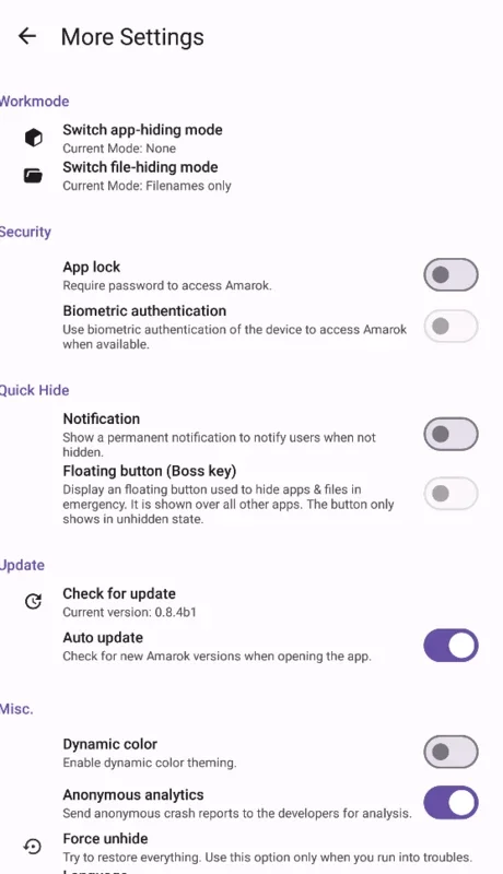 Amarok: Secure Your Android Privacy with Ease