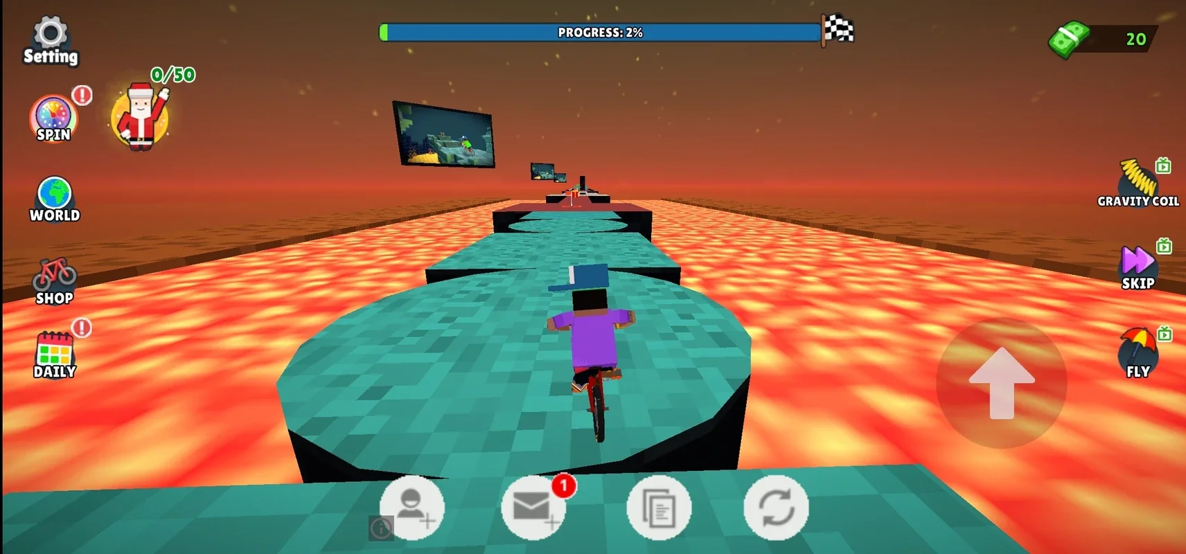 Blocky Bike Master for Android - Play and Progress