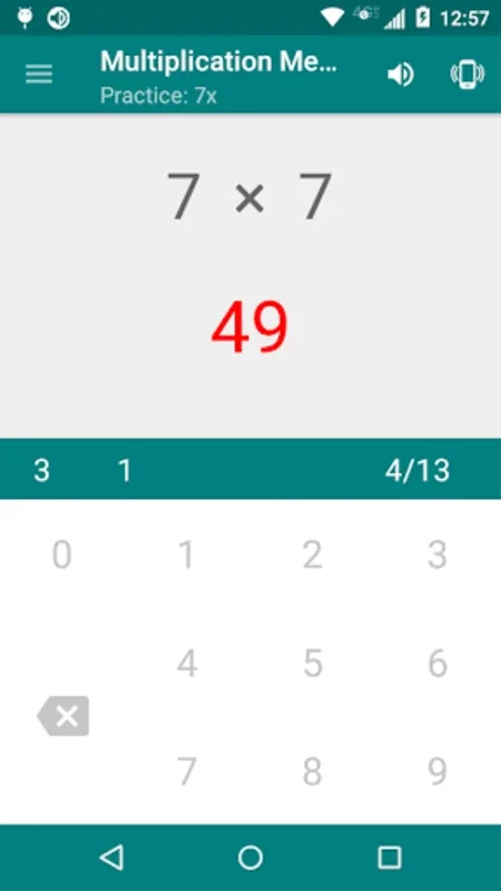 Multiplication Memorizer for Android: Master Multiplication Tables