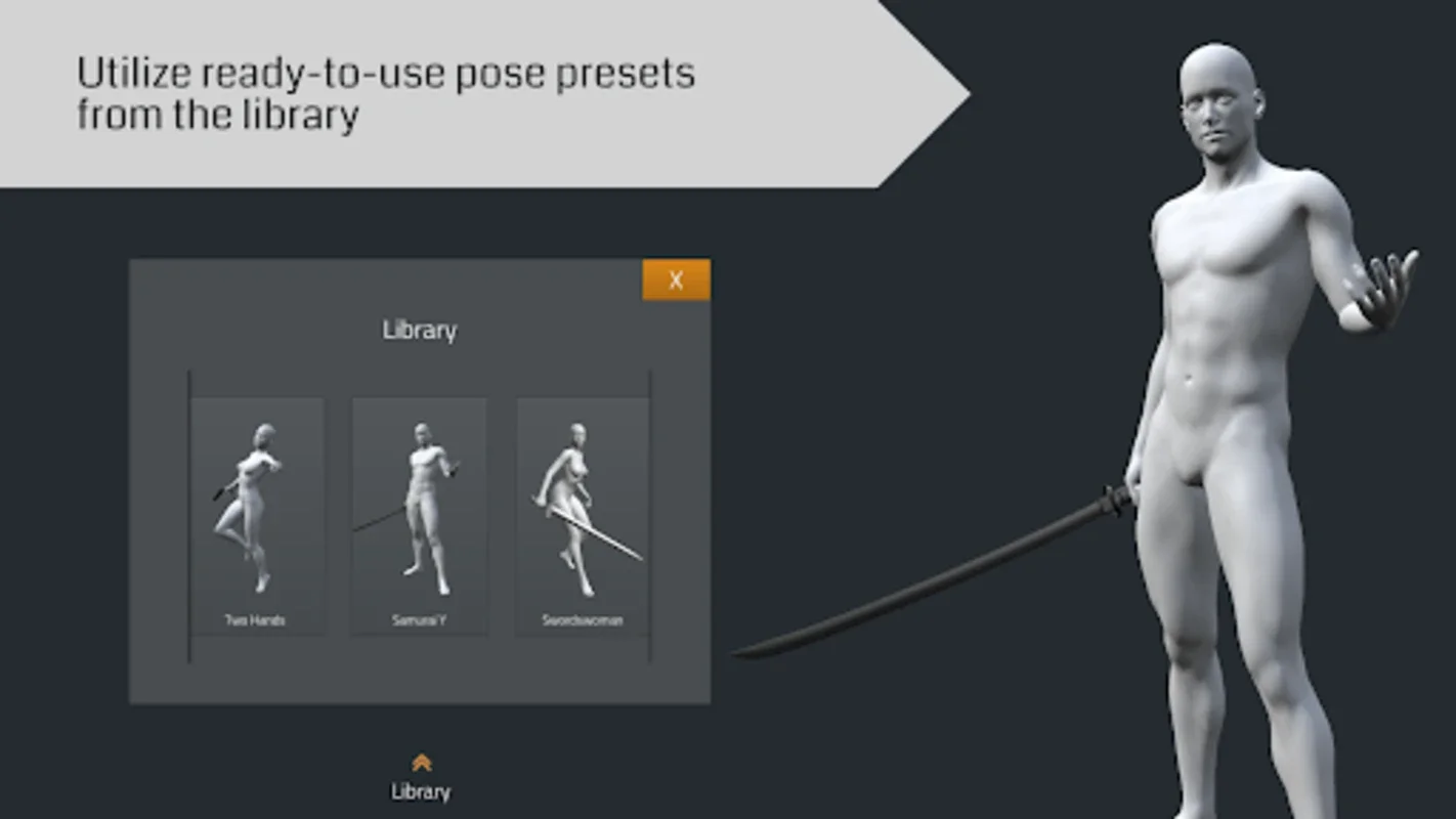 El Pose 3D for Android - Ideal for Artists' Pose References