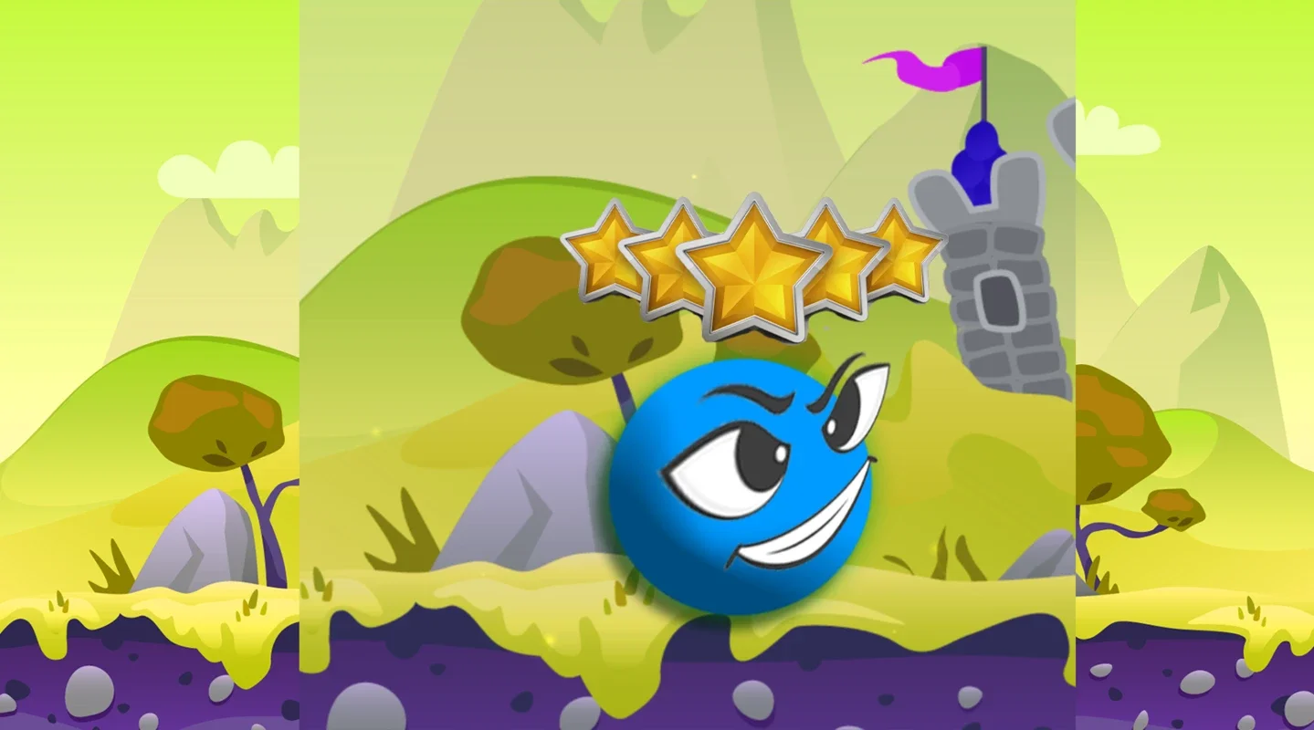 Blue Ball Adventure for Android - Thrilling 2D Running Game