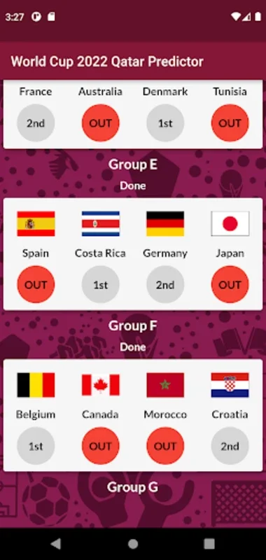 World Cup 2022 Qatar Predictor for Android - Predict Football Outcomes