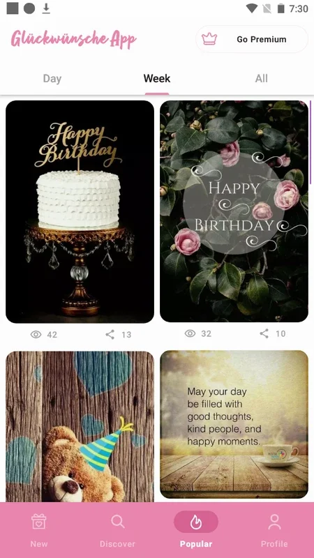 Wishes & Greetings for Android - Share Animated Greetings