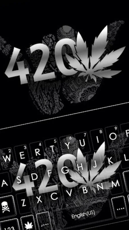 Metal Weed 420 Keyboard Theme for Android - Customizable & Smart