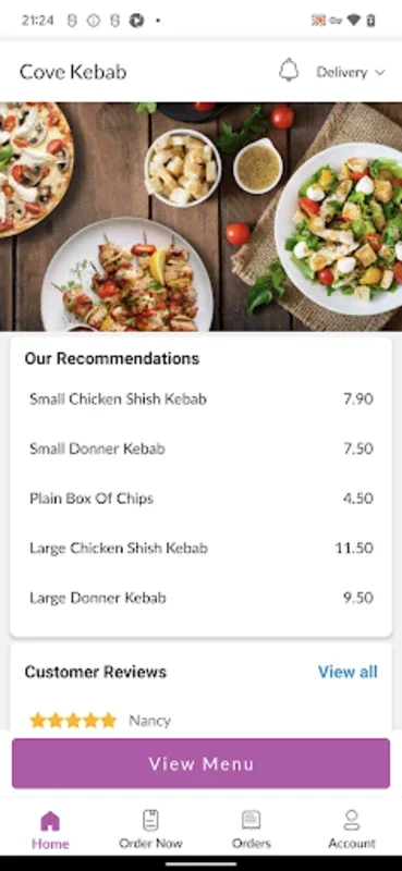 Cove Kebab for Android - Effortless Kebab Ordering