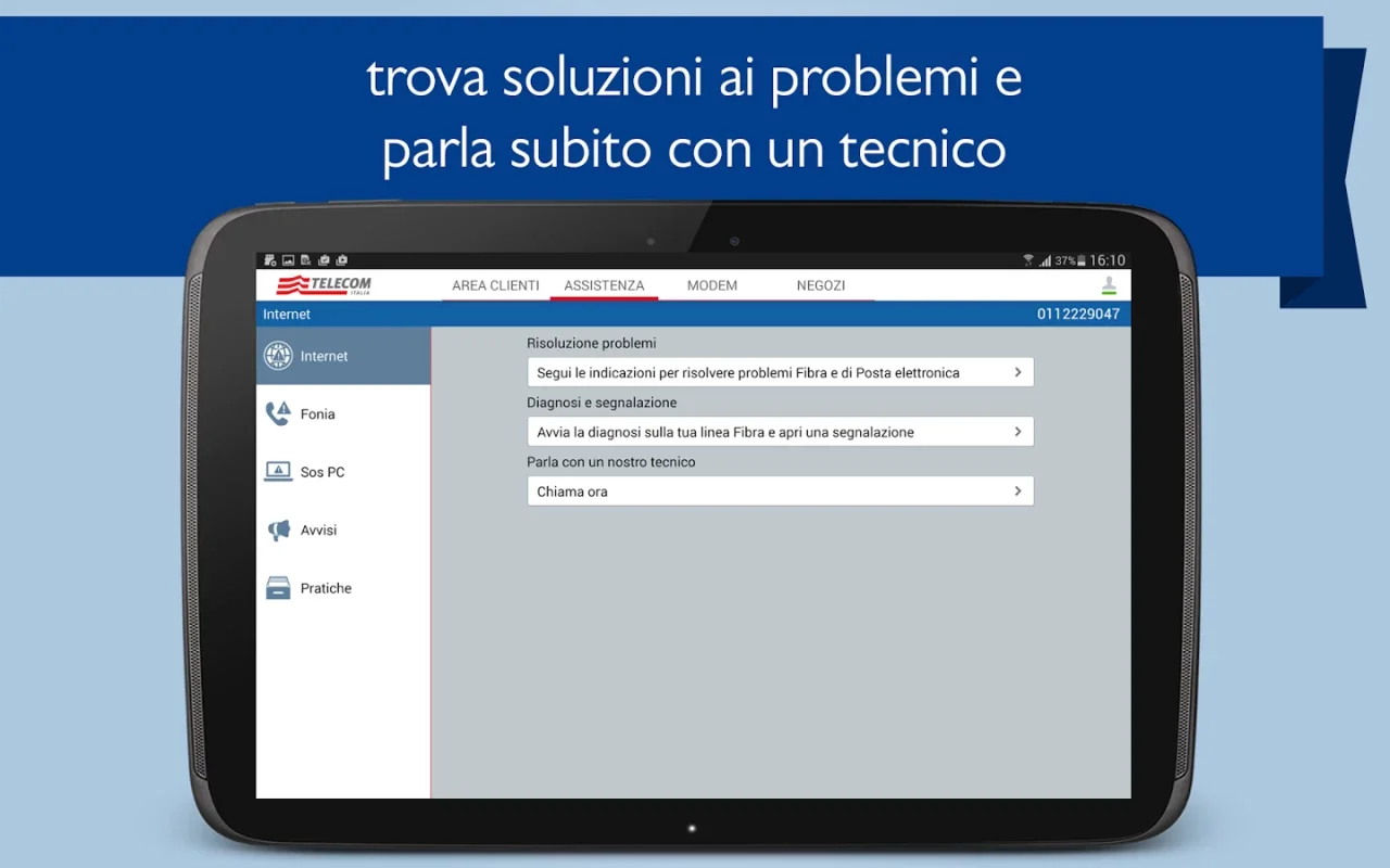 187 Assistenza for Android - Manage Your TIM Modem