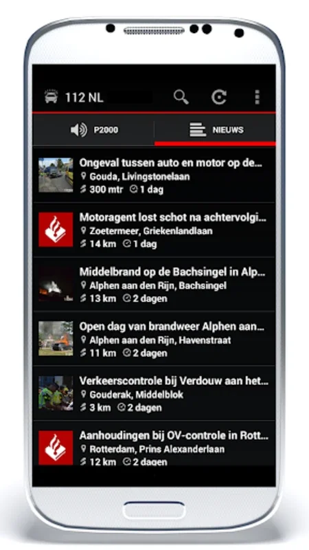 112 NL - P2000 meldingen for Android: Real-Time Emergency Alerts