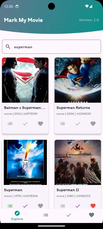 Mark My Movie for Android - Manage Your Favorite Movies