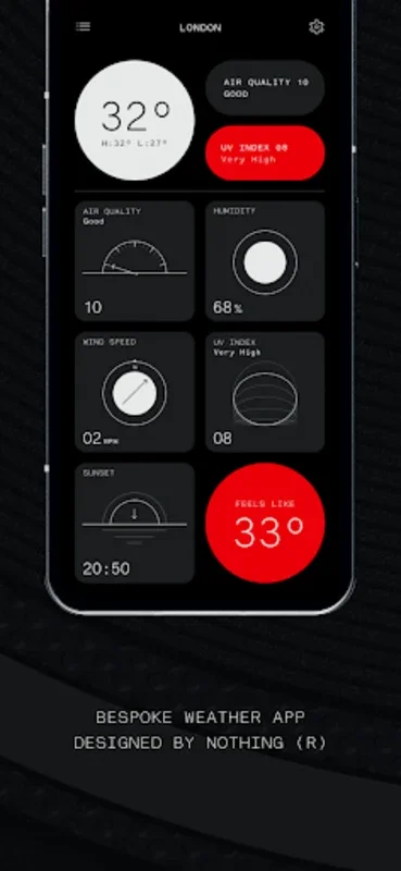 Nothing Weather for Android: Accurate and Minimalist Weather App