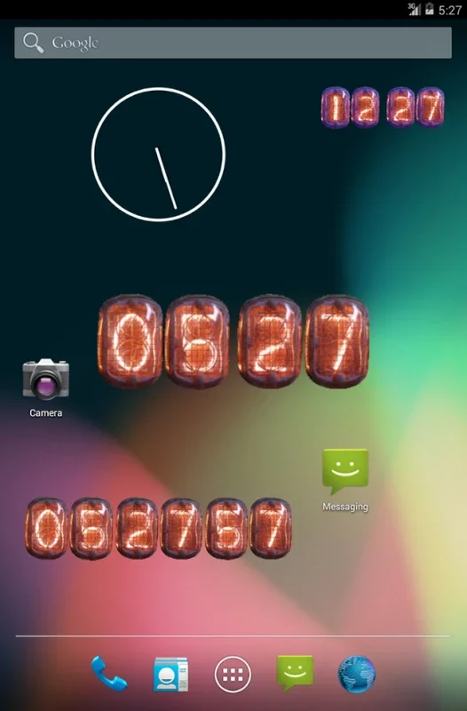 Nixie Clock Widget for Android - Vintage Style and Function