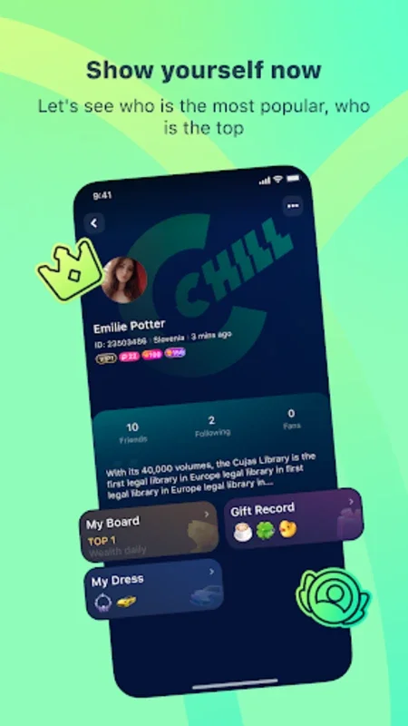 ChatChill for Android - Voice - Based Social Networking