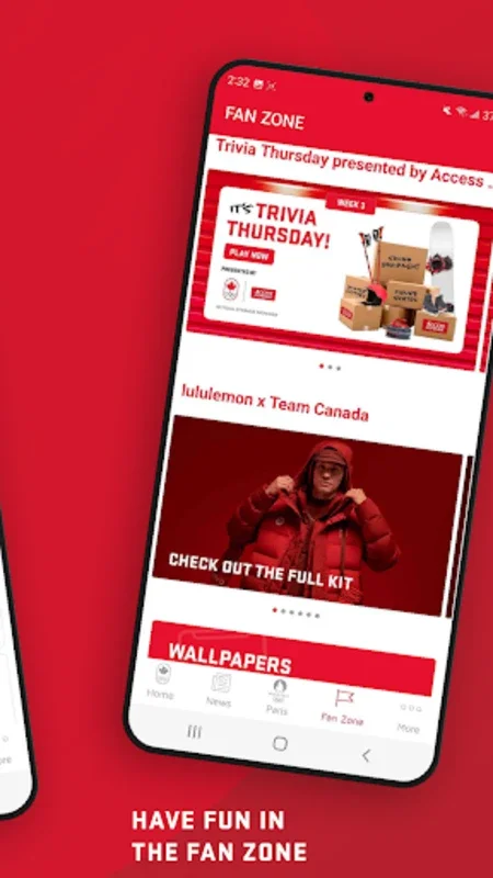 Team Canada Olympic App for Android - Fan Engagement and Exclusive Benefits