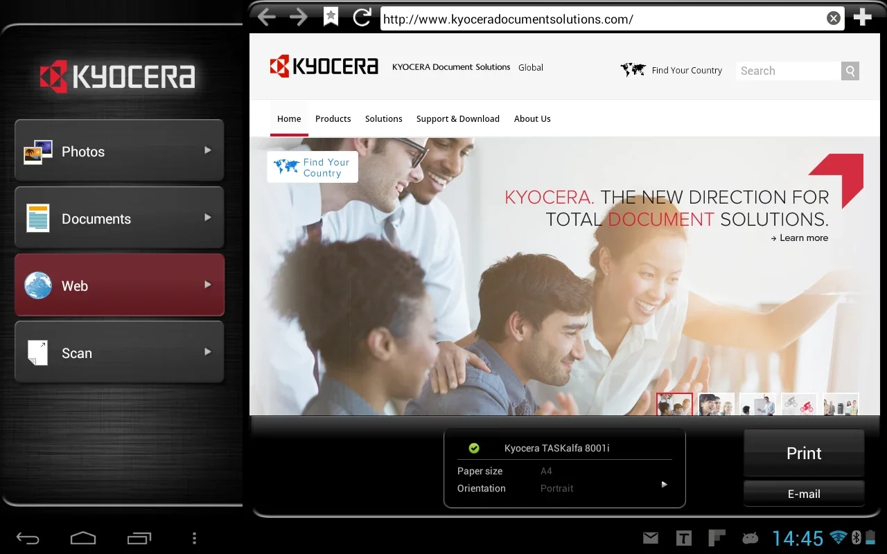 KYOCERA Print for Android - Efficient Printing and Scanning