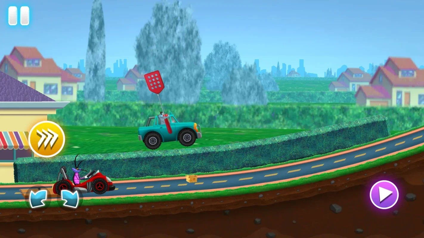 Oggy Super Speed Racing for Android: Fun 2D Racing with Oggy