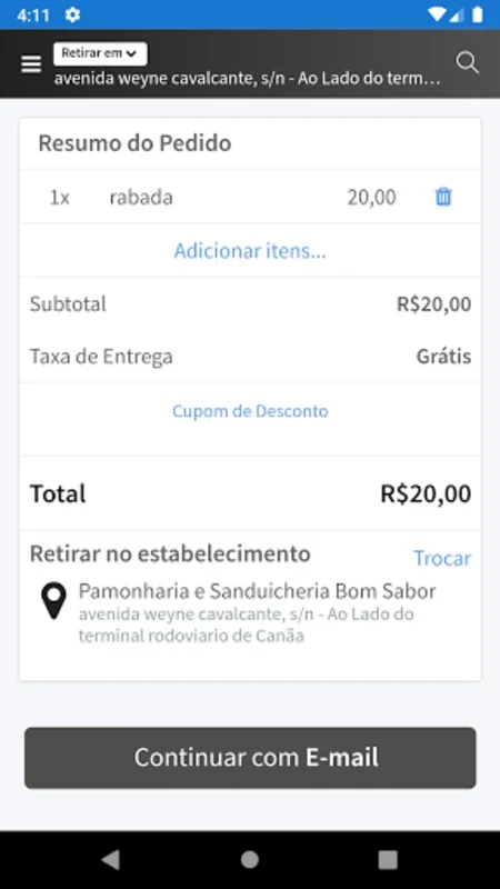 Bom Sabor App for Android - Order Goiás Cuisine Easily