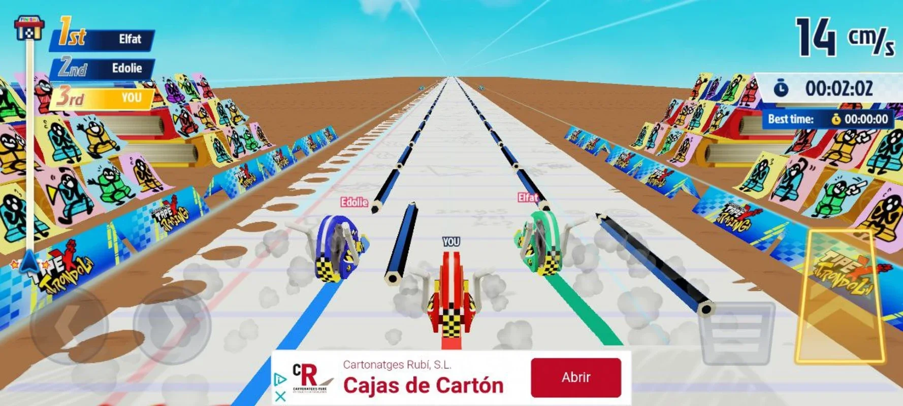 Correction Tape X Racing on Android: High - Speed Races with Unique Vehicles