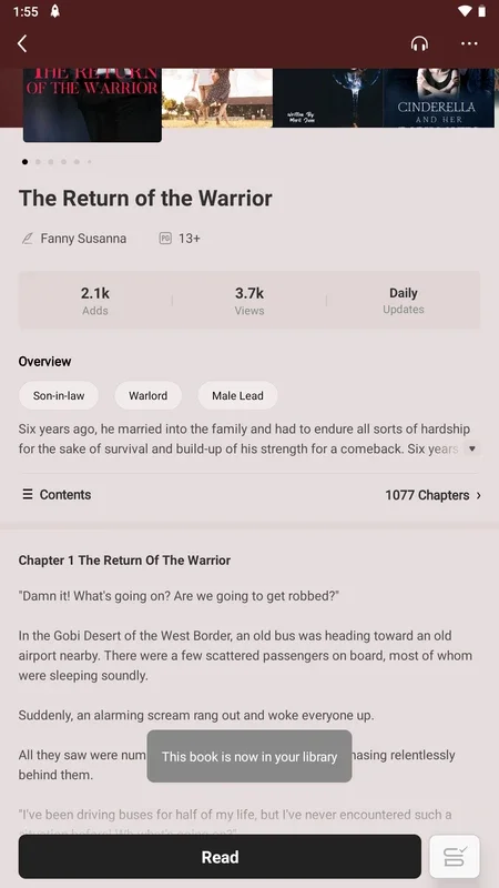 Fizzo for Android - Read Novels with Ease