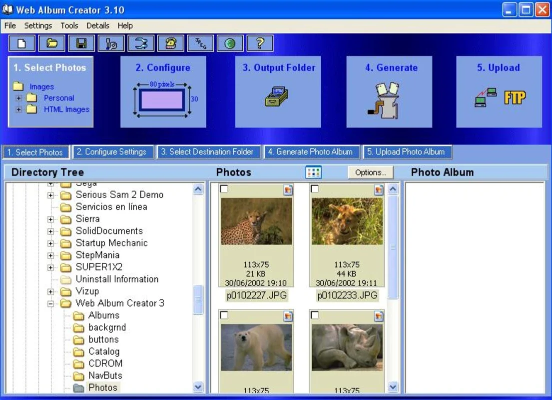 Web Album Creator: Easy Online Photo Albums for Windows