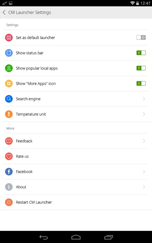 CM Launcher for Android - Organize and Access Apps Easily