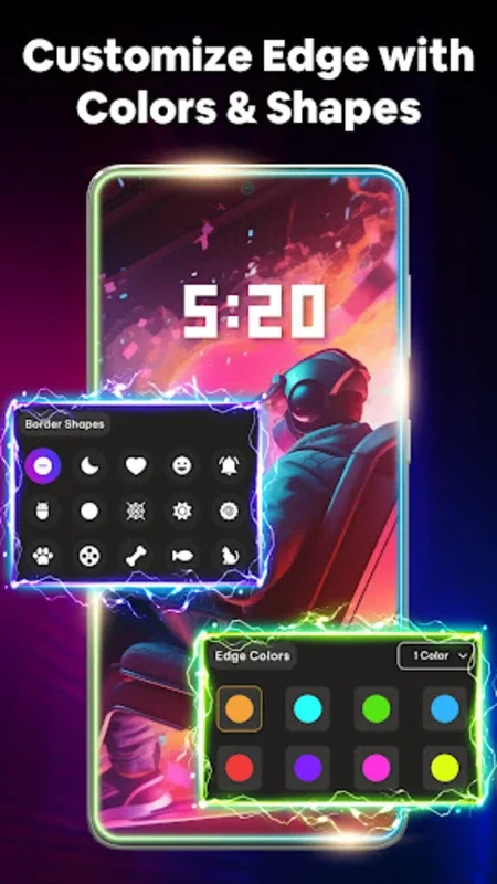 Edge Lighting Colors & Border for Android - Customize Your Phone's Edges