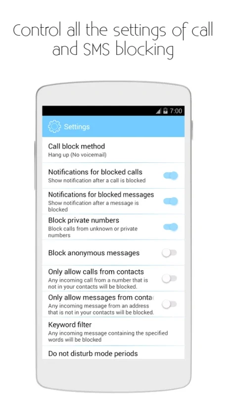 Antimolestias for Android: Block Unwanted Calls and Messages