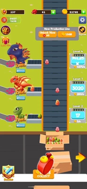 Dragon Egg Mania for Android - Engaging Incremental Game