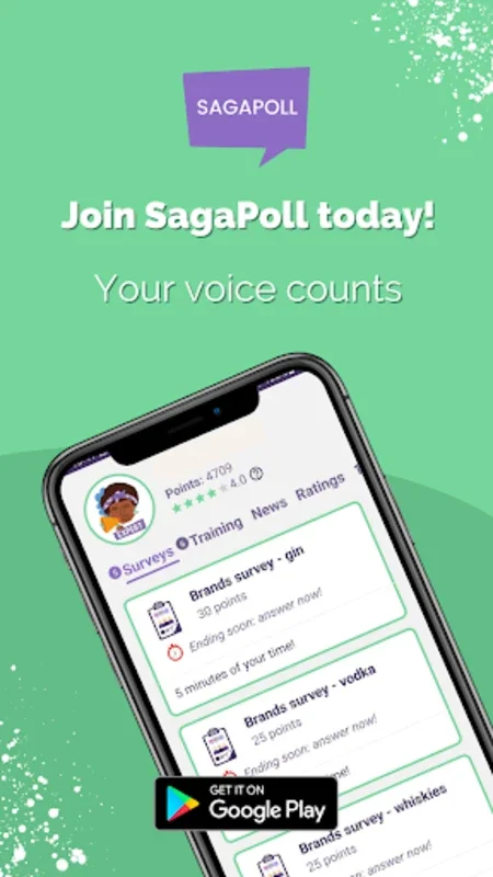 SagaPoll Paid surveys Africa for Android - Earn Easily