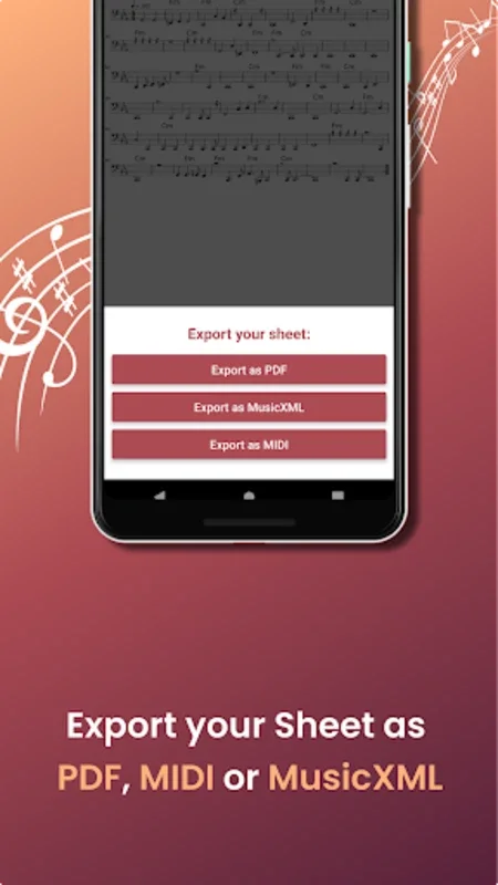 Sing2Notes on Android: Transcribe Singing to Sheet Music