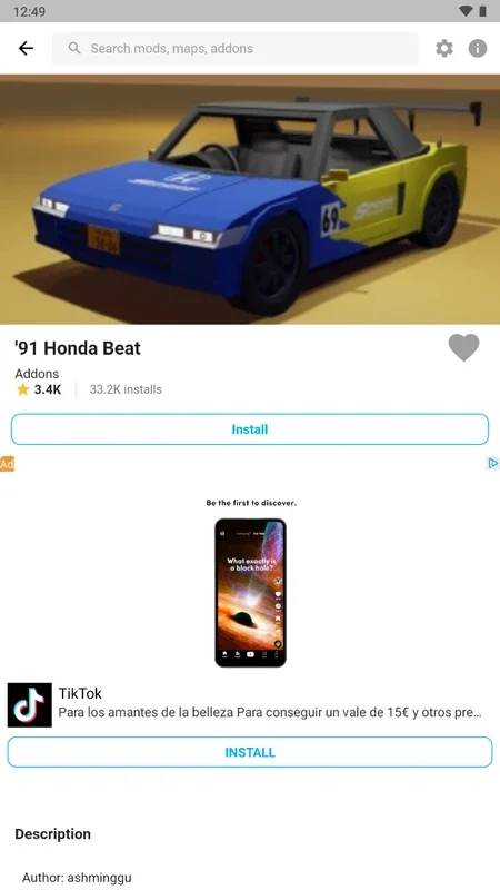 Mods Cars for Minecraft PE on Android - No Download Needed