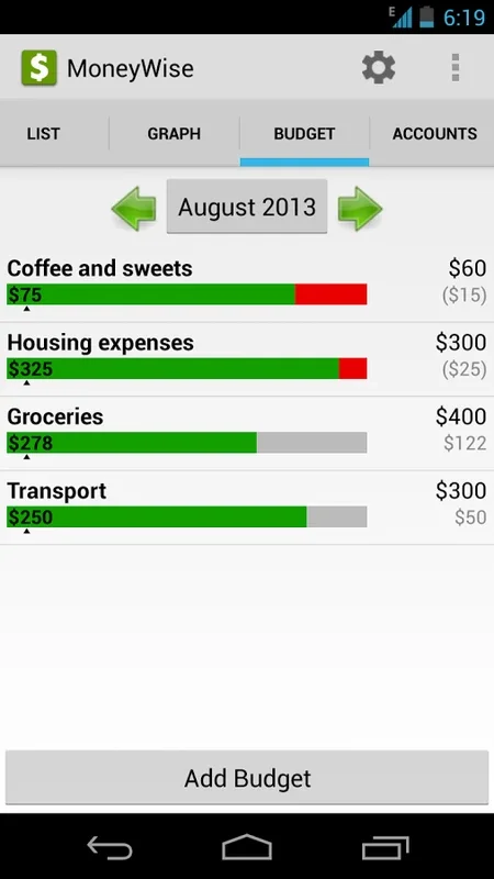 MoneyWise for Android - Manage Your Finances Effectively