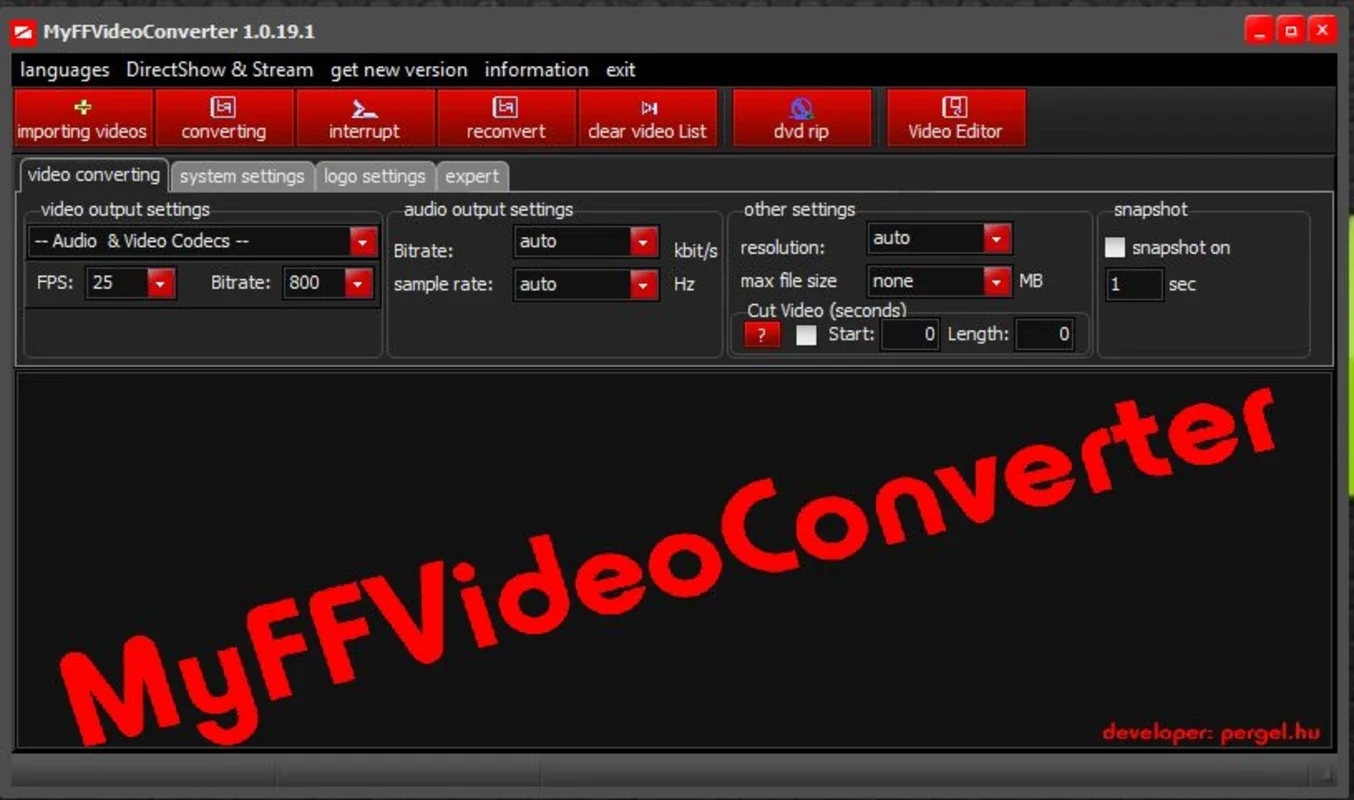 MyFFVideoConverter for Windows - Effortless Video Conversion