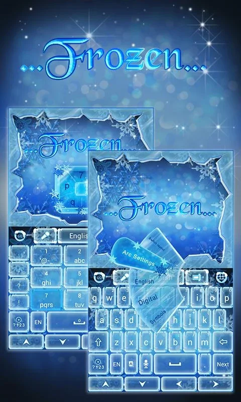 Frozen GO Keyboard Theme for Android - Add a Wintery Touch