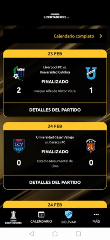 CONMEBOL Libertadores for Android - Unparalleled Football Experience