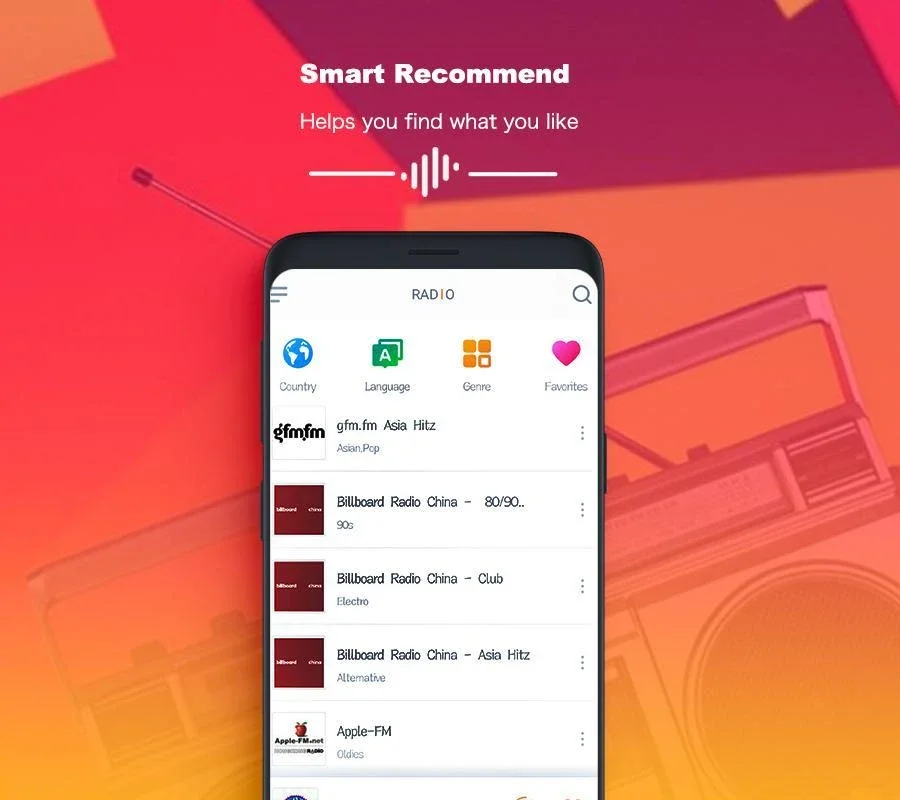 Smart Radio FM for Android: Diverse Radio Content