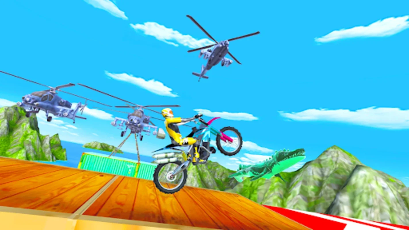 Bike Stunt Race 3D for Android - Thrilling Stunt Racing with Dinosaurs