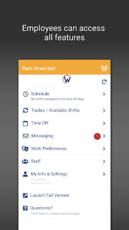 w2w for Android - Maximize Work Scheduling Efficiency