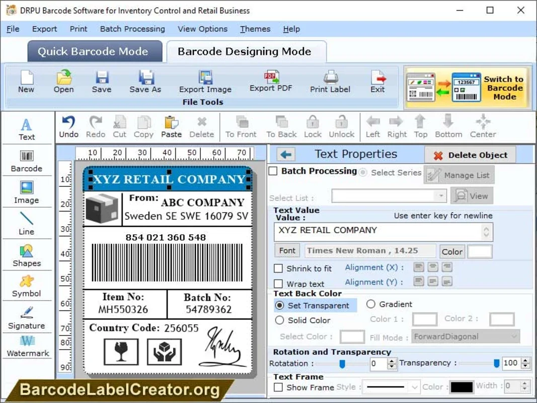 Retail Inventory Barcode Creator for Windows: Streamline Inventory