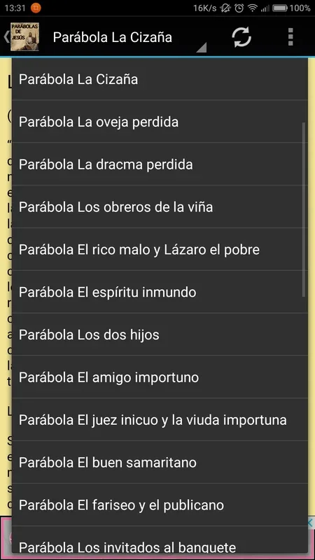 Parábolas Jesús for Android - Spiritual Insights App