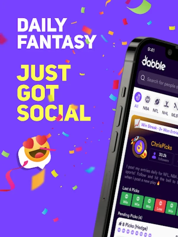 Dabble for Android - Unlock the Fantasy Sports World