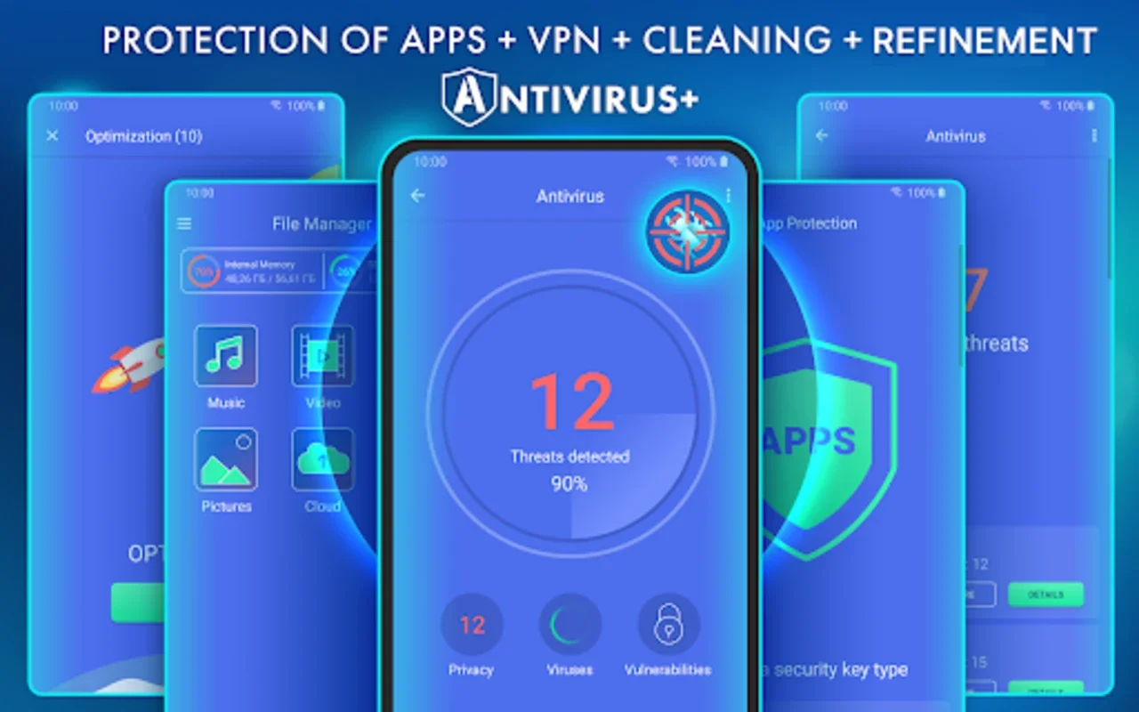 Antivirus - Cleaner + VPN for Android - Secure and Optimize Your Device