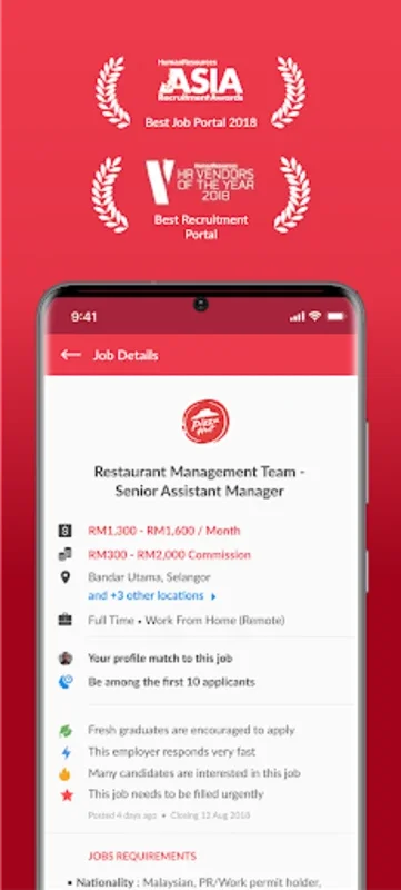 Maukerja for Android - Connect with Malaysian Jobs