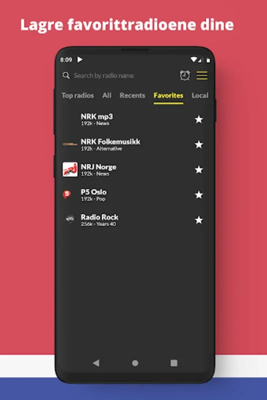 Radio Norway: Stream 440+ Norwegian Stations on Android