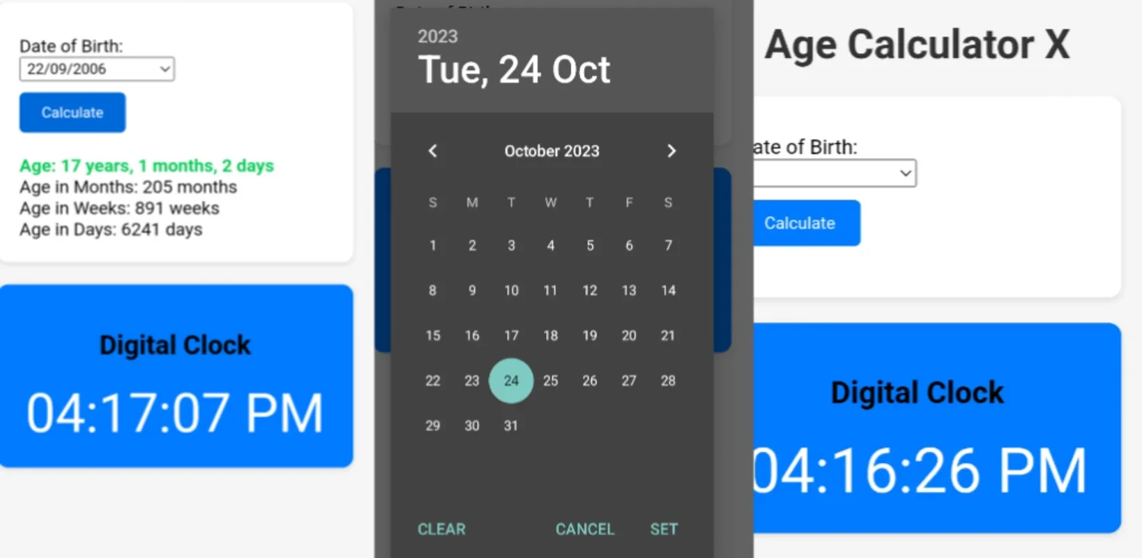 Age Calculator X for Android: Calculate Age and Check Time