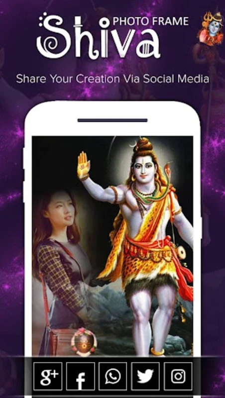 Shiva Photo Frame for Android - Express Your Devotion Creatively