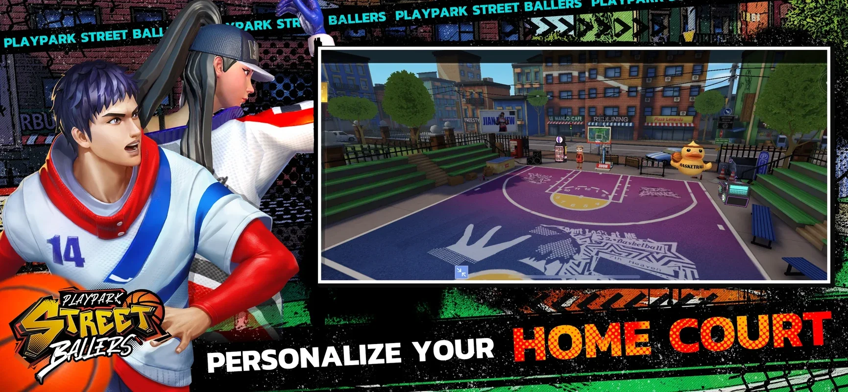 PlayPark Streetballers for Android: Immersive Basketball Game