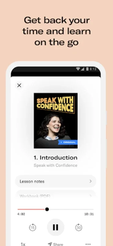 Knowable for Android: Enrich Your Mind with Audio Courses